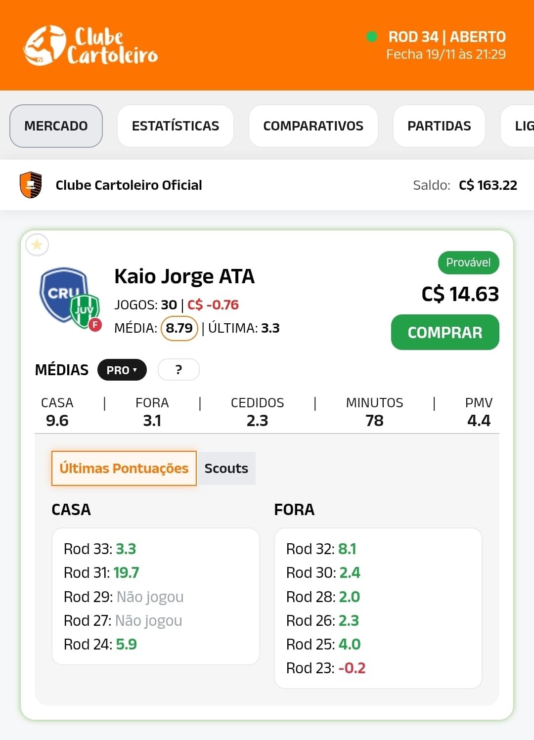 Clube Cartoleiro principal